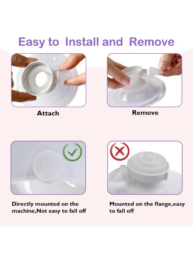 IVARONAL 6Pcs Duckbill Valves and 2Pcs Diaphragm Compatible with Momcozy M5 Breast Pump - Image 4