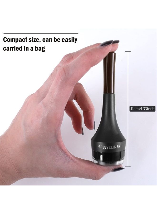 Boobeen Eyeliner Waterproof Gel Eyeliner Smudge-proof Eye Liner Gel Makeup High Pigment Eye Makeup Set Easy to Apply Long-lasting For All Day - Image 5