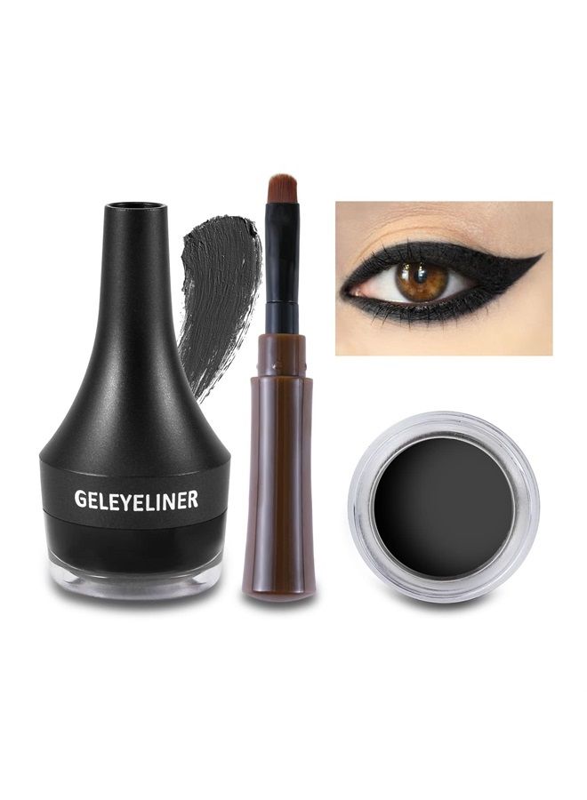 Boobeen Eyeliner Waterproof Gel Eyeliner Smudge-proof Eye Liner Gel Makeup High Pigment Eye Makeup Set Easy to Apply Long-lasting For All Day - Image 1