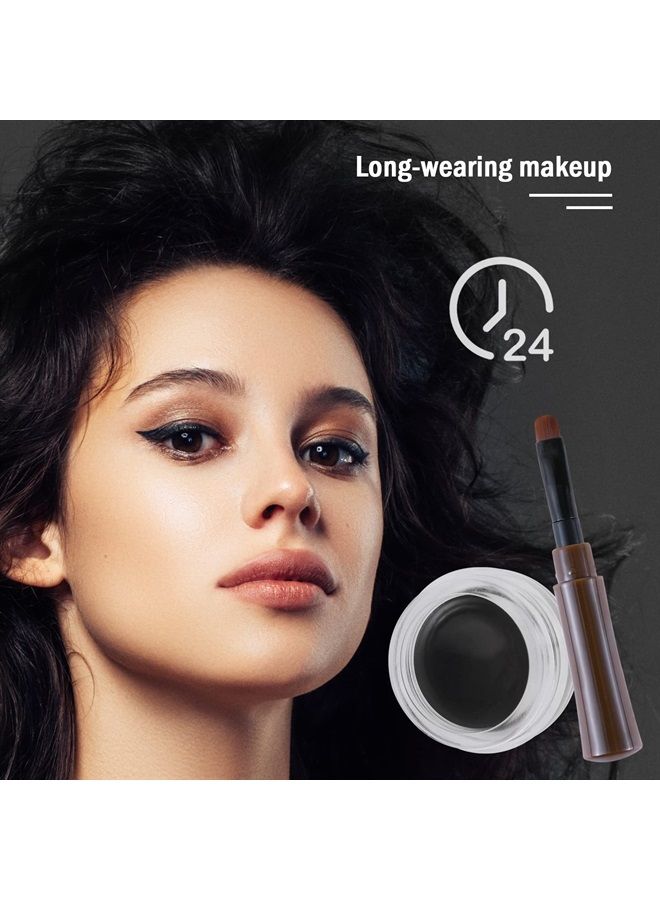 Boobeen Eyeliner Waterproof Gel Eyeliner Smudge-proof Eye Liner Gel Makeup High Pigment Eye Makeup Set Easy to Apply Long-lasting For All Day - Image 3