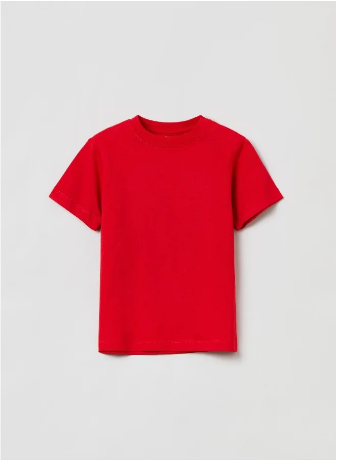 او في اس OVS Boys Long Sleeve T Shirt - Red