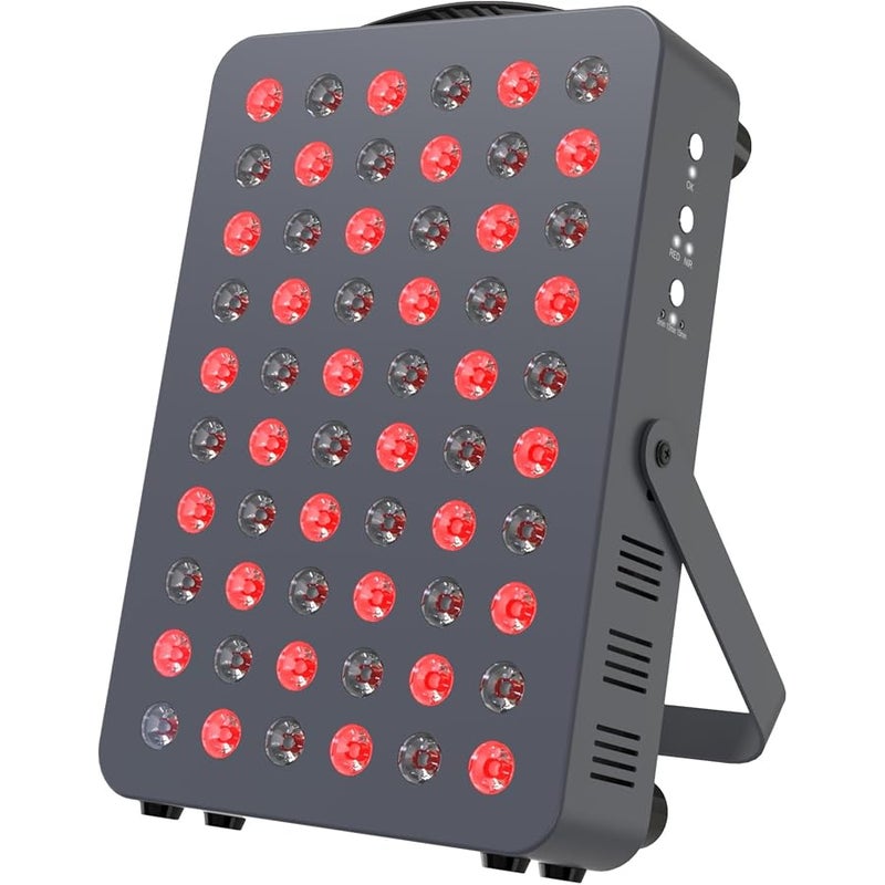 هوغا هووجا لوحة اضاءة LED بالاشعة تحت الحمراء والقريبة HG300 مع مؤقت وحامل، 60 مصباح LED عالي الكفاءة، طول موجي مزدوج 660 نانومتر و850 نانومتر - Image 1
