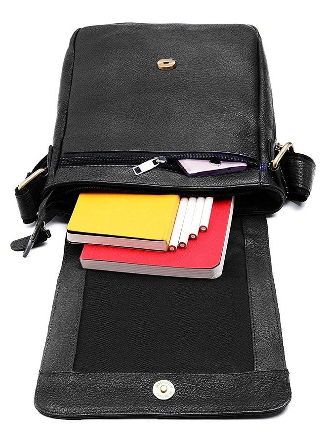 WildHorn Leather Sling Messenger Bag for Men I Multipurpose Crossbody Bag I Travel Bag with Adjustable Strap I IDIMENSION: L- 8 inch H- 10.5 inch W- 2.75 inch - Image 4