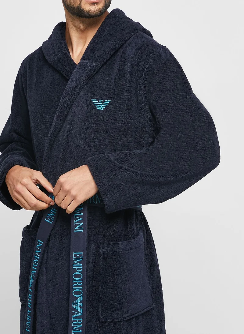 EMPORIO ARMANI Plain Bathrobe