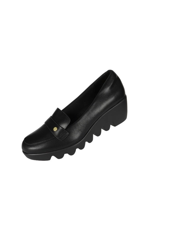 Michelle Morgan 092-2571 Michelle Morgan Ladies Wedge Shoes 219RJB04 Black  - Image 3