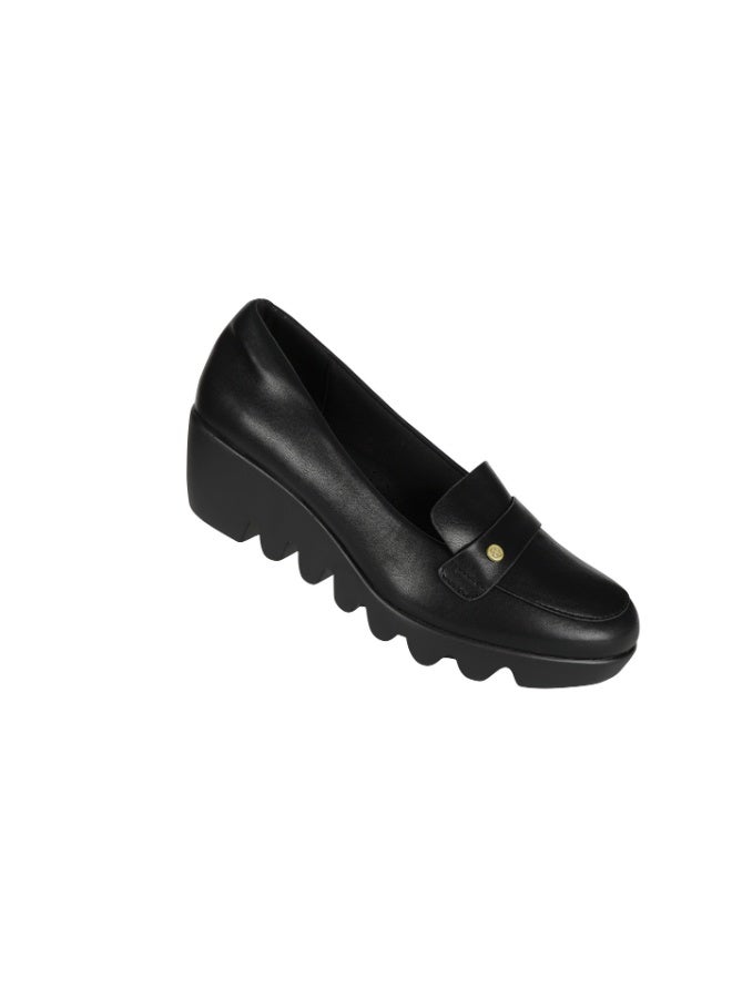 Michelle Morgan 092-2571 Michelle Morgan Ladies Wedge Shoes 219RJB04 Black  - Image 1