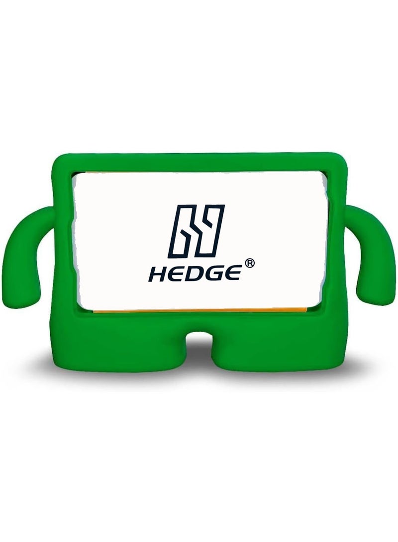 Hedge Kids Hand Shaped Tab Protection Case Cover for Samsung Galaxy A7 Lite Tab Green - Image 1