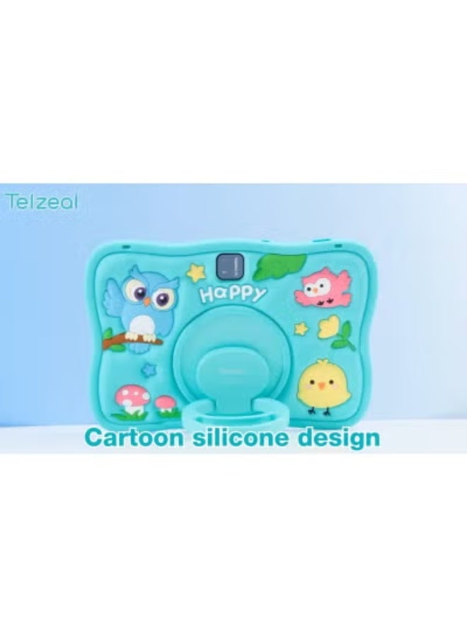 Telzeal P103 Kids Tablet 10.1-Inch Android 13 – Dual SIM, 8GB RAM + 512GB Storage, 10000mAh Battery, Dual Camera, Eye Protection Display, Parental Control & Educational Apps Preloaded – Orange - Image 3