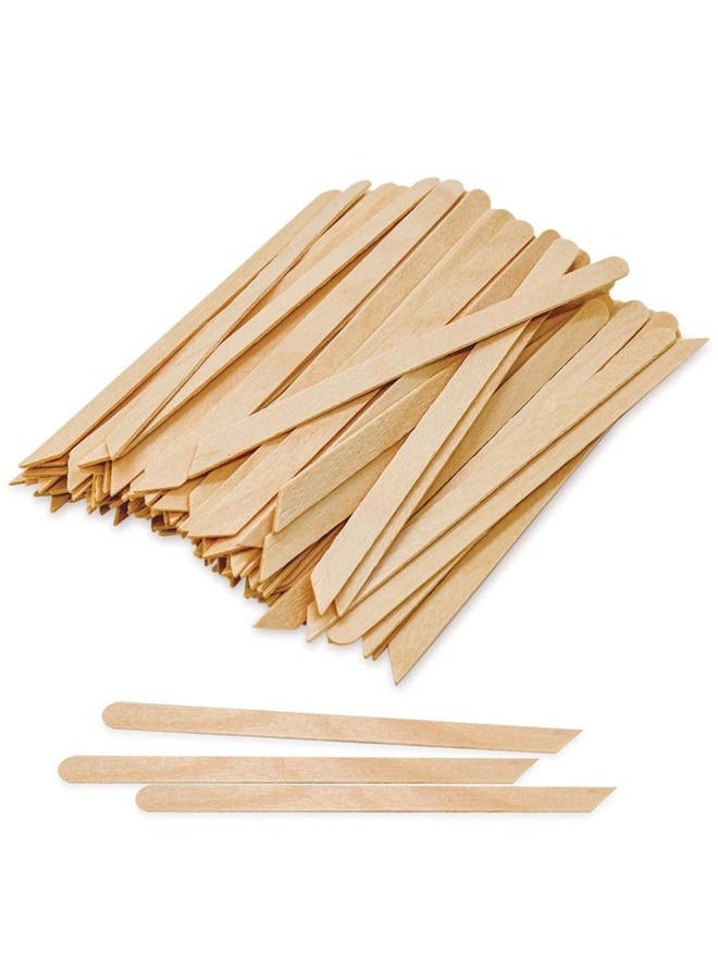 Tachibelle Wooden Wax Sticks - Body Eyebrow, Lip, Nose Small Waxing Applicator Sticks for Hair Removal and Smooth Skin Professional Spa - 2 in 1 (pointed and slanted) (Pack of 250)  - Image 1