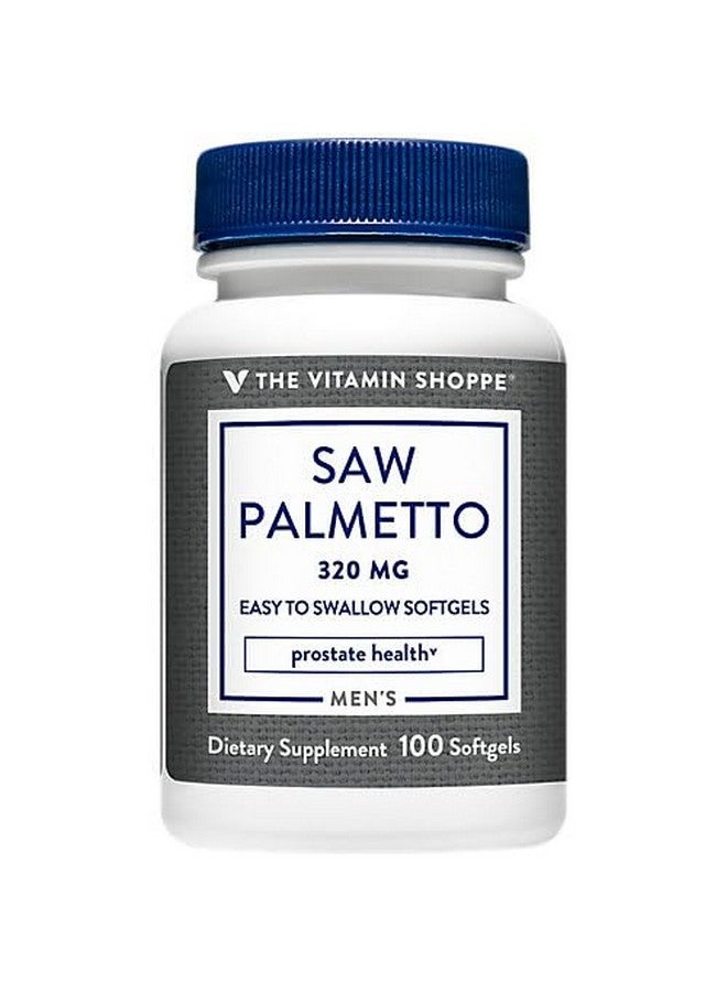 The Vitamin Shoppe Saw Palmetto Standardized Extract a Prostate Support a 320 MG (100 Easy-to-Swallow Softgels) - Image 2