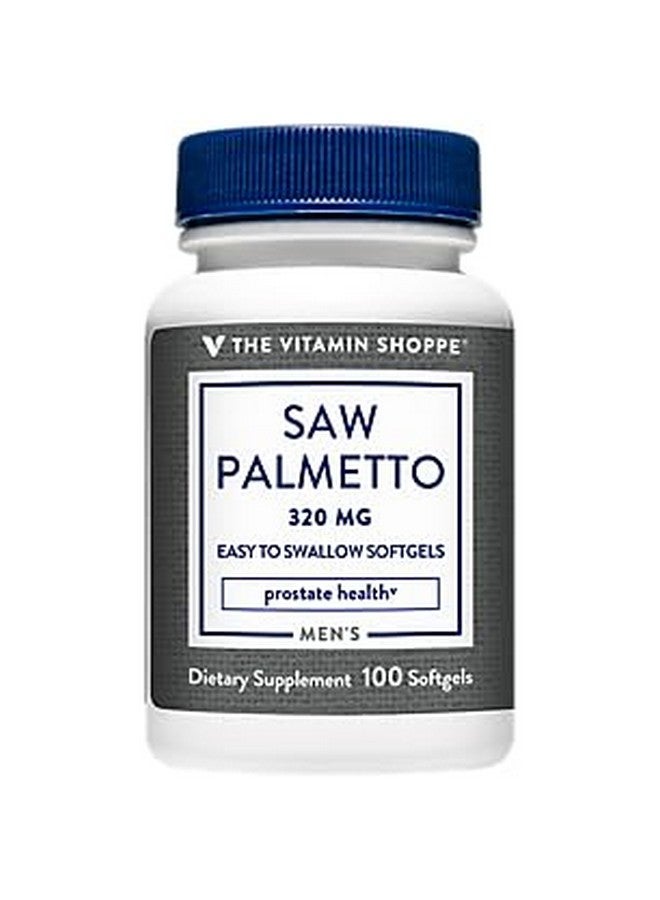 The Vitamin Shoppe Saw Palmetto Standardized Extract a Prostate Support a 320 MG (100 Easy-to-Swallow Softgels) - Image 1