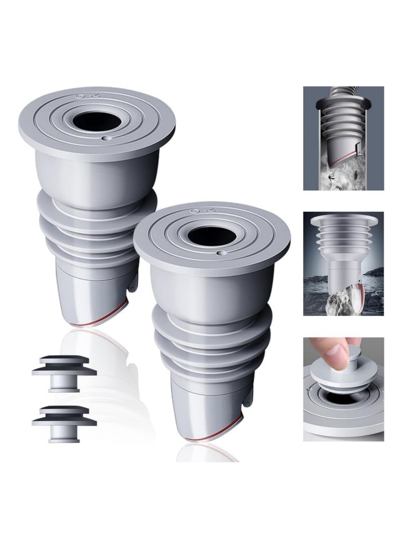 saykfoe [2 PCS] Sewer Pipe Seal Ring Sealing Cover, Preventer Silicone Odor Proof Drainage Trap, Suitable for Bathroom Bathtub Kitchen Cleaning Tools (35-40 MM) - Image 1