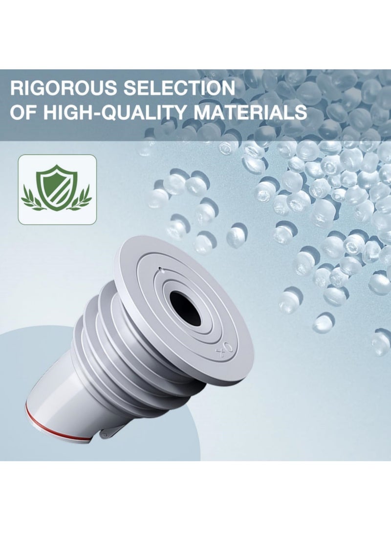 saykfoe [2 PCS] Sewer Pipe Seal Ring Sealing Cover, Preventer Silicone Odor Proof Drainage Trap, Suitable for Bathroom Bathtub Kitchen Cleaning Tools (35-40 MM) - Image 5