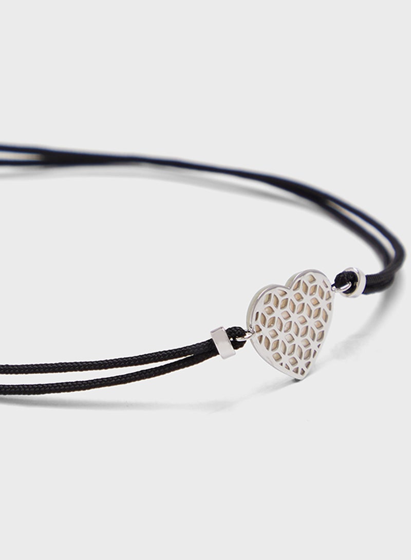 فوسيل سوار مزين بشكل قلب مفرغ - Image 3