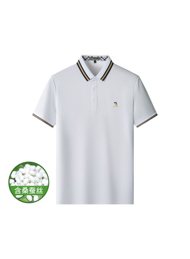 Tucano قميص بولو قصير الأكمام للرجال بتصميم كاجوال عملي بألوان متباينة مريح ومتعدد الاستخدامات للصيف - Image 2