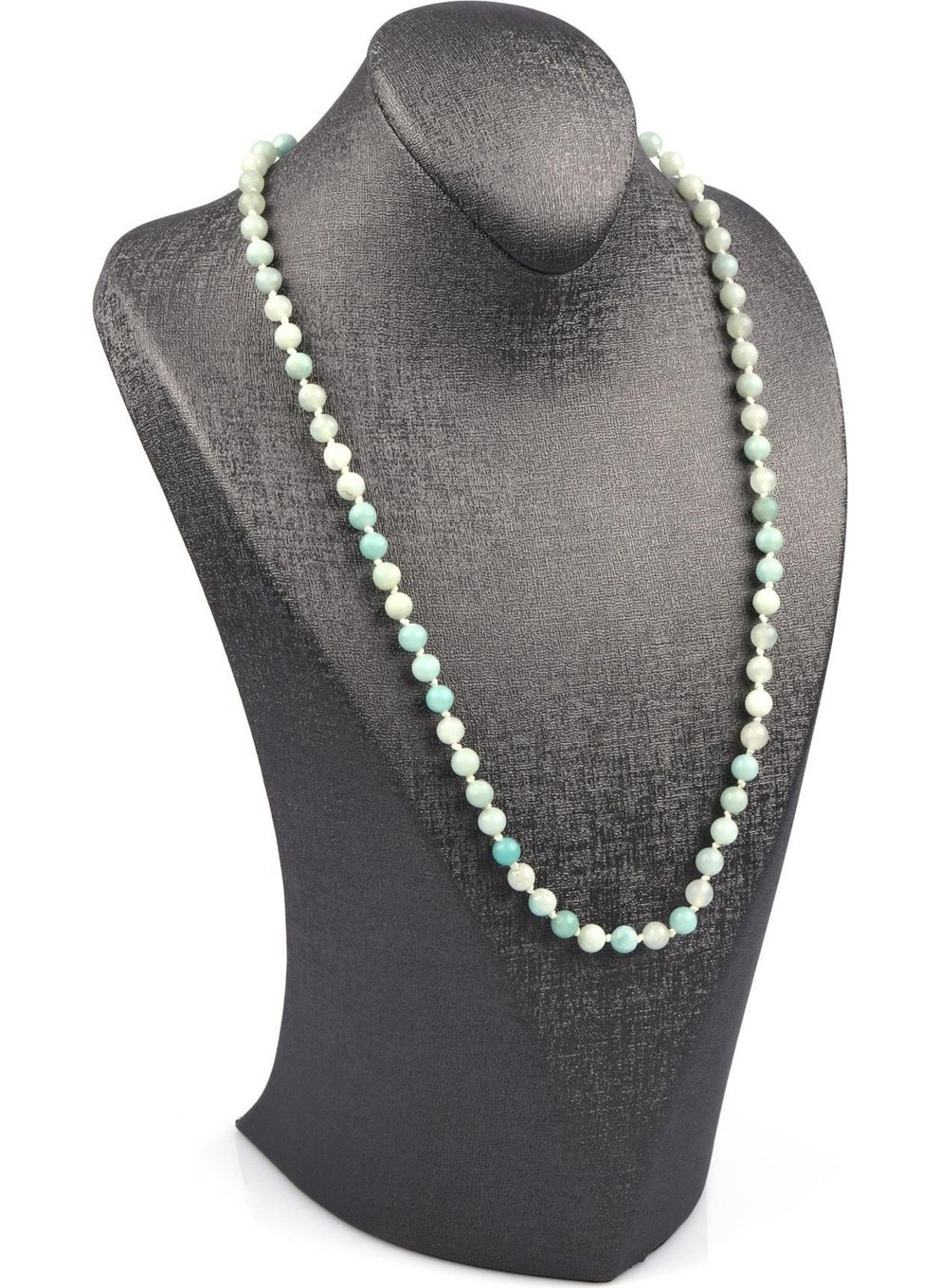 Güneş Avm Gunes Avm Amazonite Natural Stone 6 mm Knotted Necklace  - Image 1