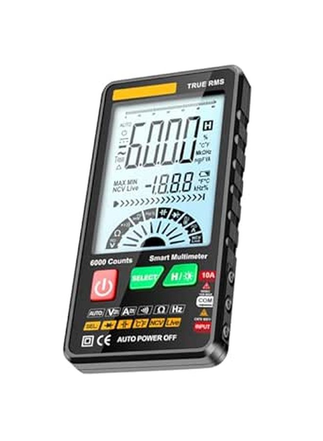 Smart Digital Multimeter Multifunction Voltage Resistance Frequency Temperature Tester With LCD Backlight And Non Contact AC Detection For Electrical And DIY Use - Image 1