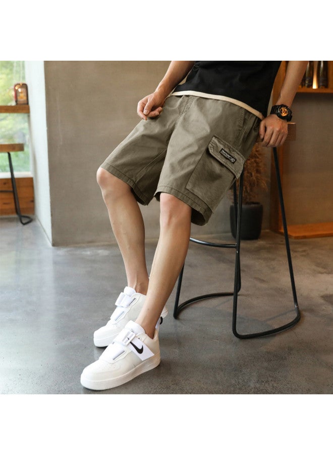 TonLion Men's Summer Shorts Cargo Pants With Pockets, Loose Casual Shorts For Men, Men's Summer Pants - Image 3