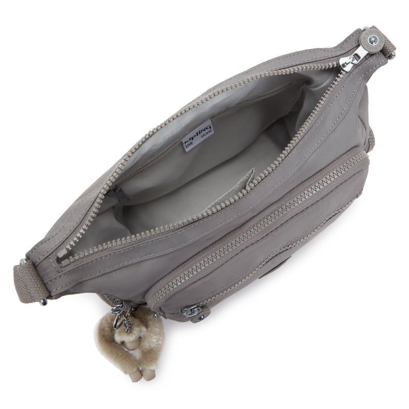 kipling Gabbie S Inviting Grey Medium Crossbody - Image 3
