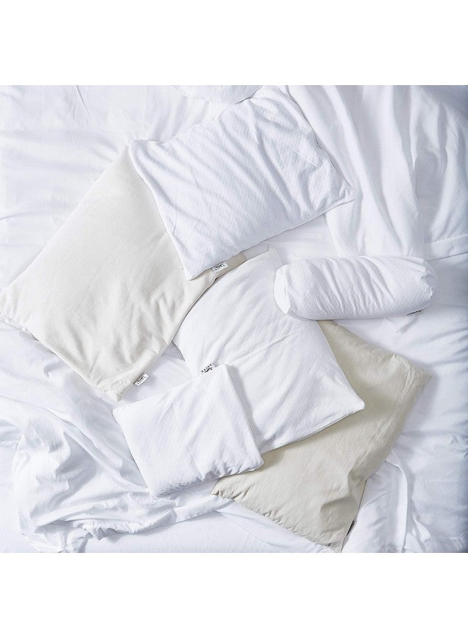 Bucky Natural Collection, Buckwheat/Millet Filled Duo Bed Pillow, 20x15, White - Image 4