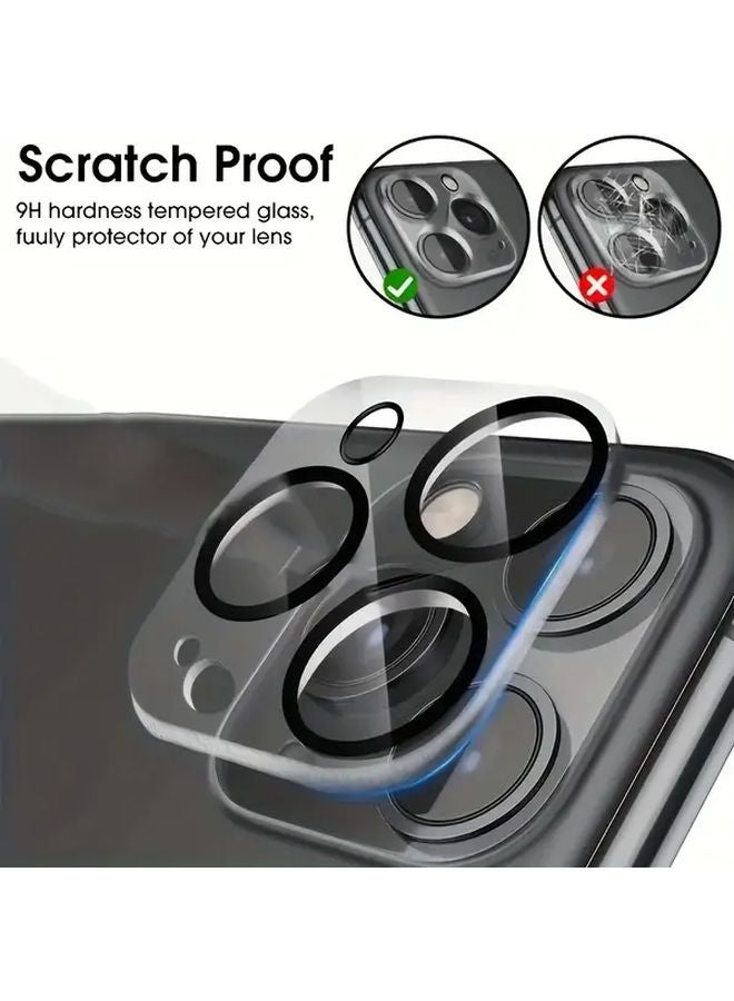 3 حزمة 9H زجاج مقوى لحامية عدسة آيفون 16 برو مقاوم للخدوش وبصمات الأصابع - Image 4