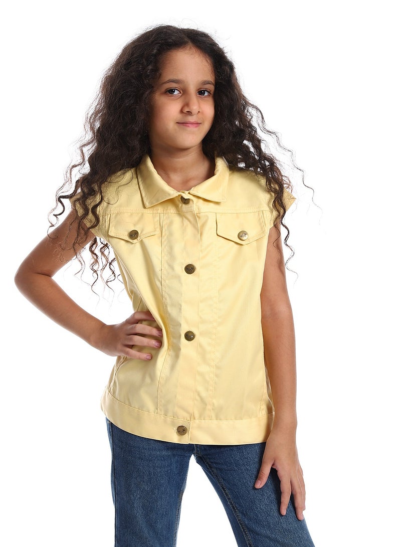 Caesar Girls Gabardine Vest  - Image 1