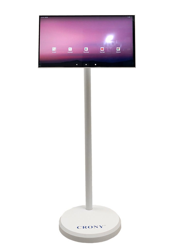 Crony D01 21.5" White Smart Android 12 Touchscreen – 10-Point TP G+G Touch, FHD 1080x1920 @60Hz, 4GB+64GB, 6000mAh Battery (5H Use) – Dual-Band Wi-Fi, Bluetooth, Type-C, Remote Control – Electronic Whiteboard, Smart Writing & Multi-Screen Co-Working  - Image 1