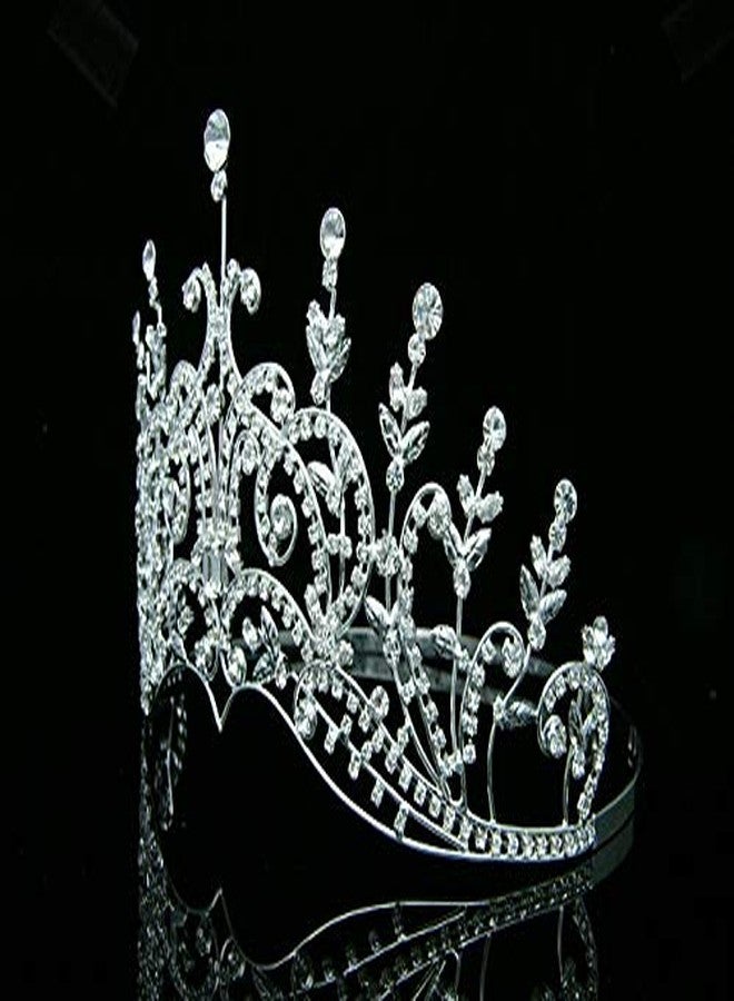 سامكي تاج زفاف كريستالي من سامكي، قطعة رأس أنيقة وإكسسوارات شعر للنساء - Image 5