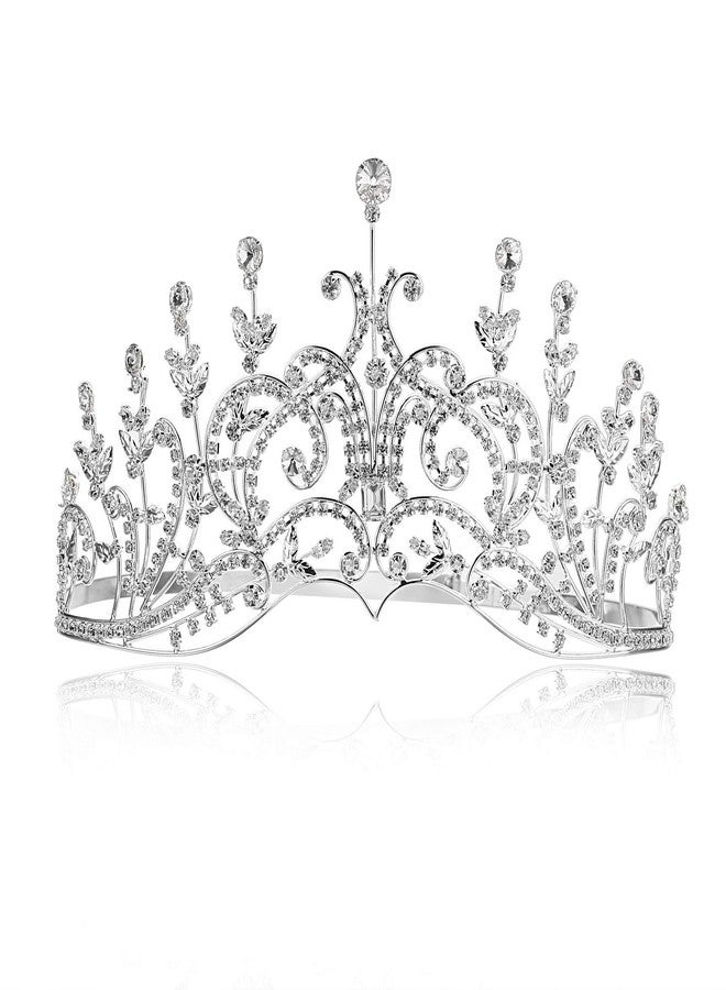 سامكي تاج زفاف كريستالي من سامكي، قطعة رأس أنيقة وإكسسوارات شعر للنساء - Image 1