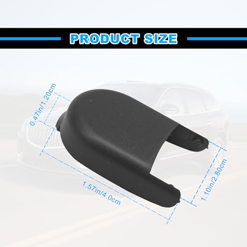 KEVWR Wiper Arm Cover ‎15776792 for Buick Chevrolet GMC Models Front Windshield Wiper Arm Nut Cowl, Black - Image 2
