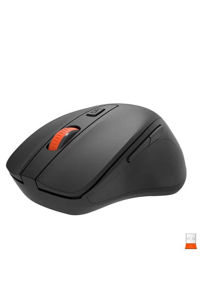 Meetion MT-C4130 Wireless Keyboard Mouse Combo Full Size 2.4GHz USB Receiver Ergonomic Keyboard and Optical Mouse for PC Laptop Office Black - Image 5
