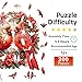 Jigfoxy Wooden Puzzles for Adults Cardinal Wood Puzzle for Adults Unique AnimalShaped Wooden Jigsaw Puzzle Christmas Thanksgiving Gifts for Family and Friends L133 133in300 pcs - Image 4