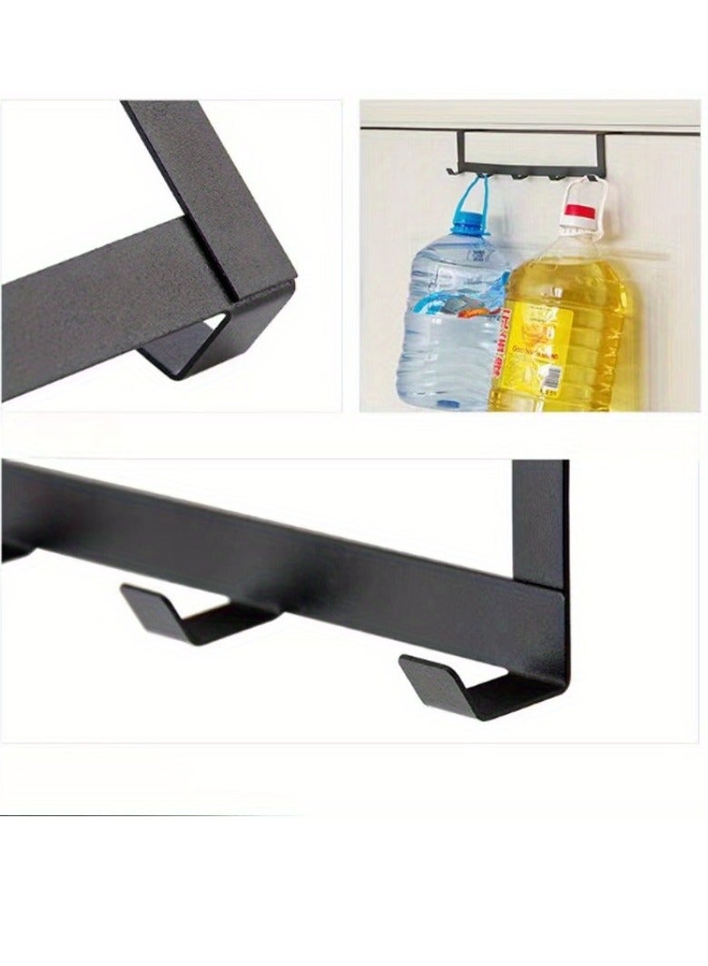 Hooks Over The Door 5 Hooks Home Bathroom Organizer Rack Clothes Coat Hat Towel Hanger Bathroom Kitchen Accessories  - Image 5