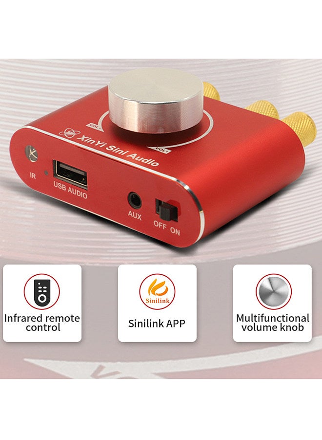 X15H 15W Stereo Amplifier Board 12/24V Speaker Audio Amplifier BT 3.5mm AUX USB U-disk Input Amplification Module  - Image 5
