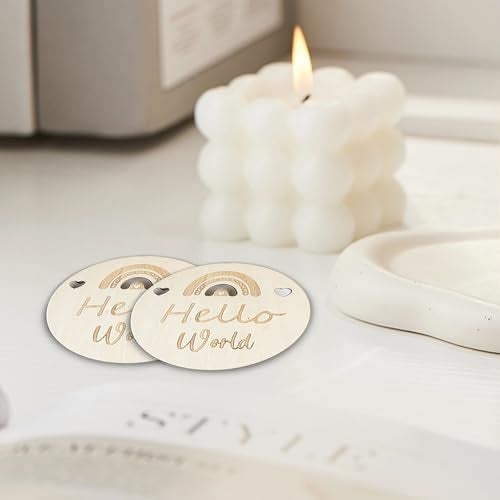 Ohmique NICU Milestone Cards - NICU Baby Essentials, NICU Mom Gifts, Natural Wooden Preemie Milestone Cards for NICU Baby Gifts, Gifts for Preemie Baby Milestone, NICU Baby Accessories - Image 5