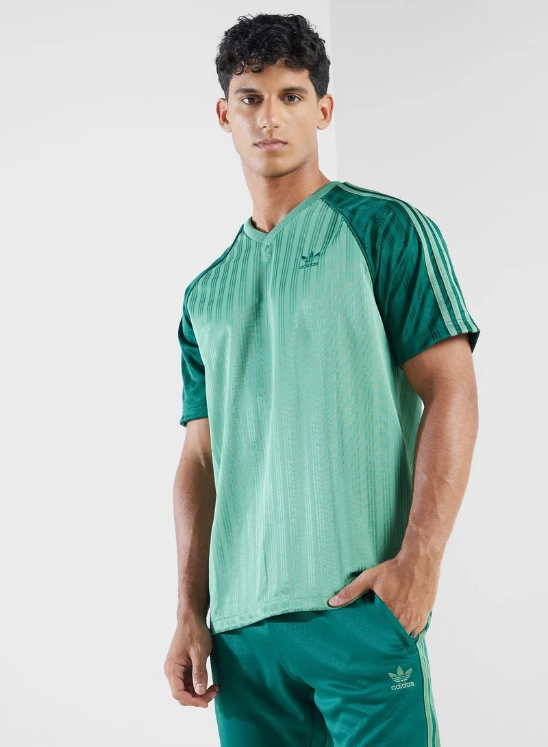 adidas قميص رجالي أخضر أصلي
