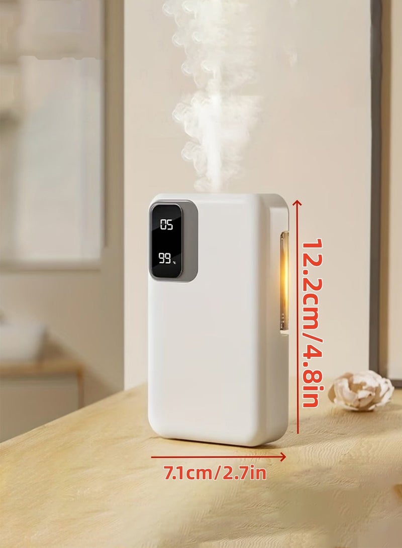 Ump Smart Essential Oil Diffuser, Portable Aroma Perfuming Device with LED Display & 7-Speed Adjustable Modes, 1800mAh Rechargeable Fragrance Machine with Warm Night Light for Modern Home, Bedroom & Office - Image 5