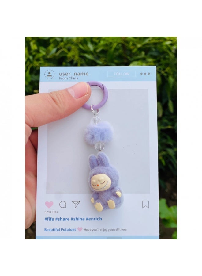 LABUBU Labubu Plush Rubber Mobile Phone Pendant Keychain 