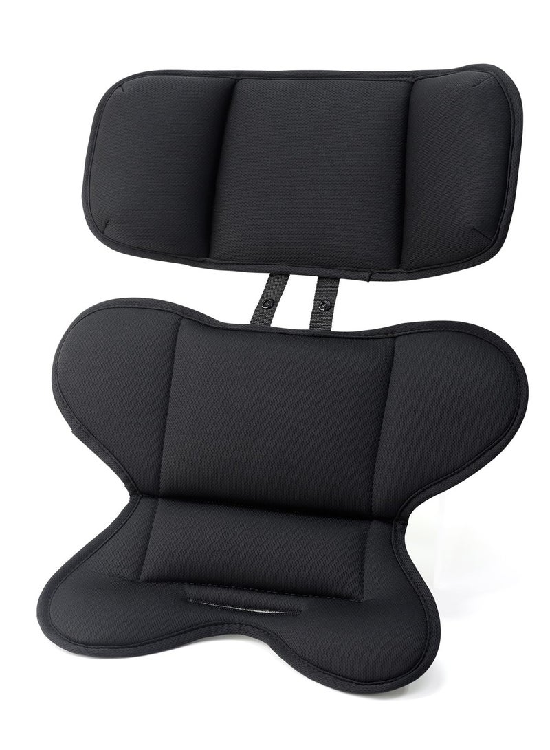 Excefore Infant Car Seat Insert, Baby Carseat Head & Body Support for Newborn, Soft Stroller Cushion Insert, Perfect for Infant Car Seats, Strollers, Cradles, Carriers Black - Image 1