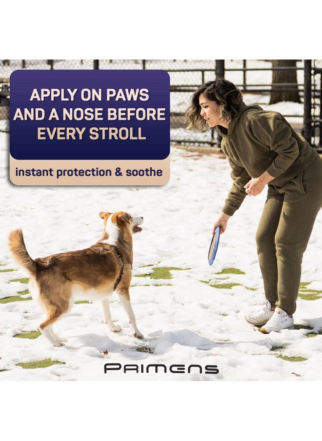 Primens - Natural Dog Paw Balm, Dog Paw Protection for Hot Pavement, Dog Paw Wax for Dry Paws & Nose, Canine Paw Moisturizer for Cracked Paws, Cream Butter for Cat, Dogs Paw Protectors, Paw Pad Lotion - Image 1