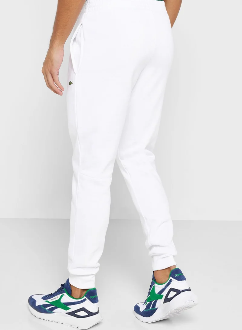 LACOSTE Logo Cuffed Sweatpants