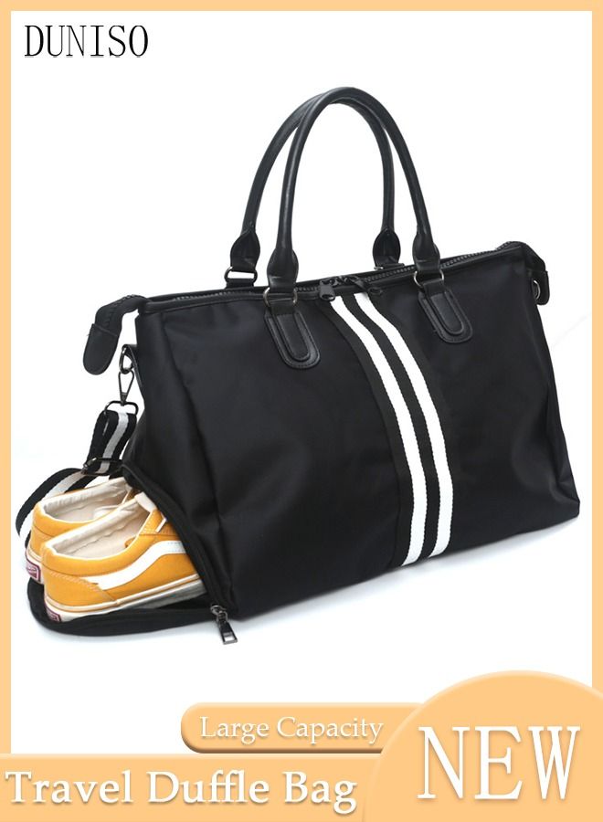 DUNISO Travel Duffel Bag Luggage Collection Business Travel Suitcase  Weekender Overnight Bag Large Carry On Airport Bag for Travel Business Trips Sports Duffel Bag Sports Gym Luggage Bags - Image 1