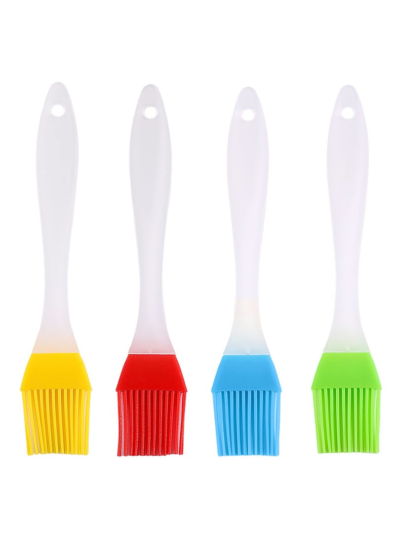 سونسر 4 قطع فرشاة السيليكون المقاومة للحرارة الملونة الزاهية للخبز، BBQ والصلصة - Image 1