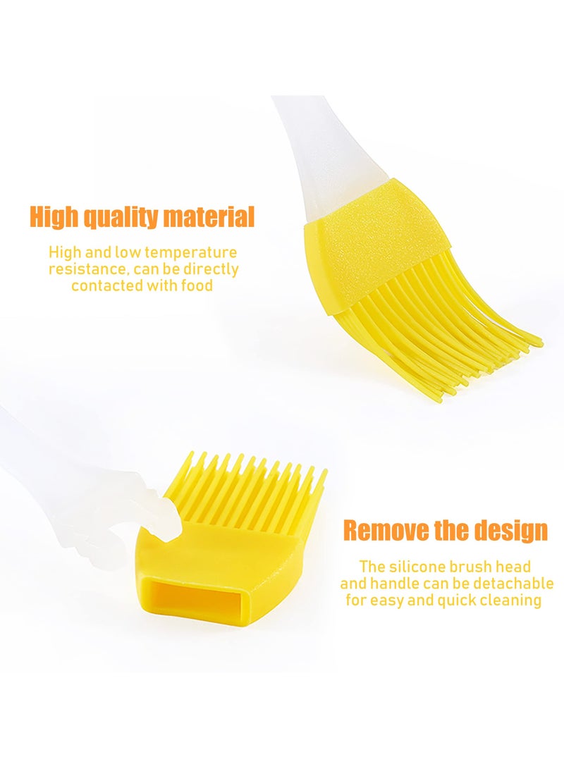 سونسر 4 قطع فرشاة السيليكون المقاومة للحرارة الملونة الزاهية للخبز، BBQ والصلصة - Image 2