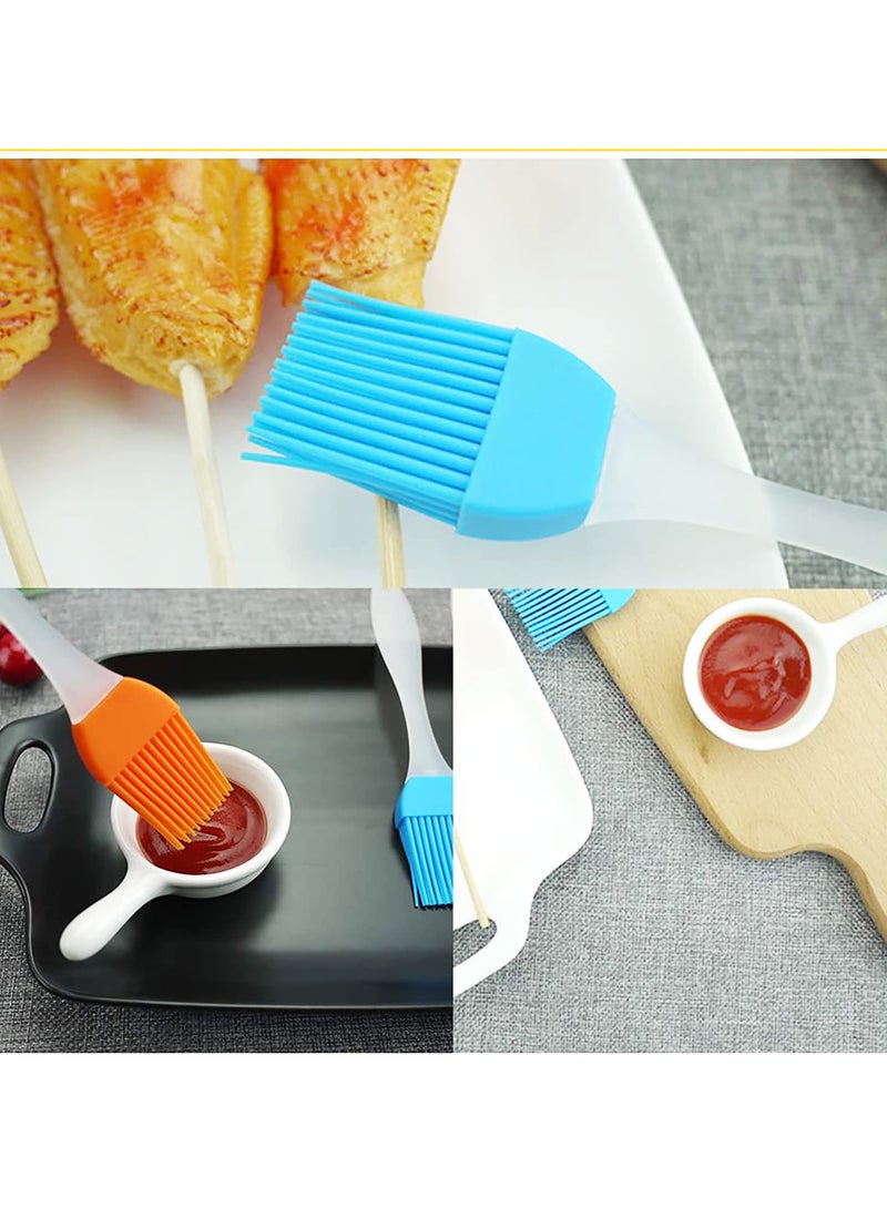 سونسر 4 قطع فرشاة السيليكون المقاومة للحرارة الملونة الزاهية للخبز، BBQ والصلصة - Image 5