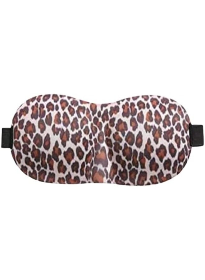 قناع نوم ثلاثي الأبعاد بطبعة جلد الفهد - مريح ومجوف لا يضغط على العينين أو الرموش - Image 4