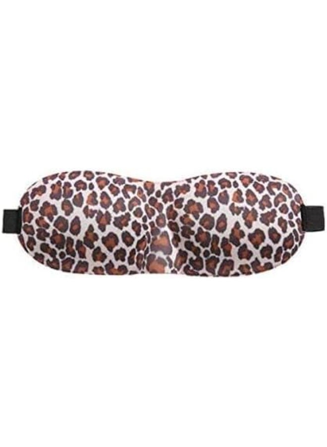 قناع نوم ثلاثي الأبعاد بطبعة جلد الفهد - مريح ومجوف لا يضغط على العينين أو الرموش - Image 3