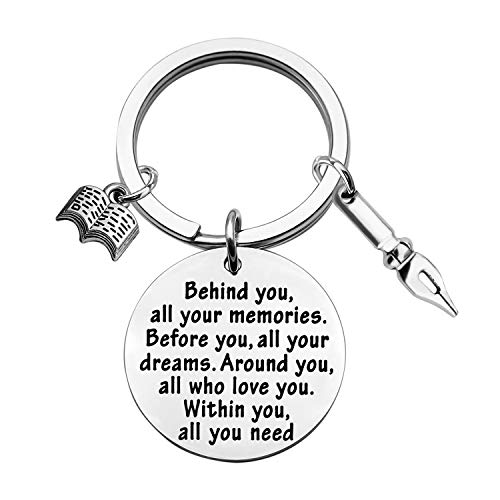 Feelmem Creative Writer Novelist Keychain - Future Author's Behind You Memories - Image 1