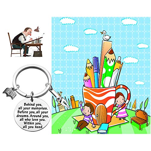 Feelmem Creative Writer Novelist Keychain - Future Author's Behind You Memories - Image 4