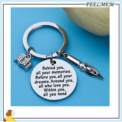 Feelmem Creative Writer Novelist Keychain - Future Author's Behind You Memories - Image 3